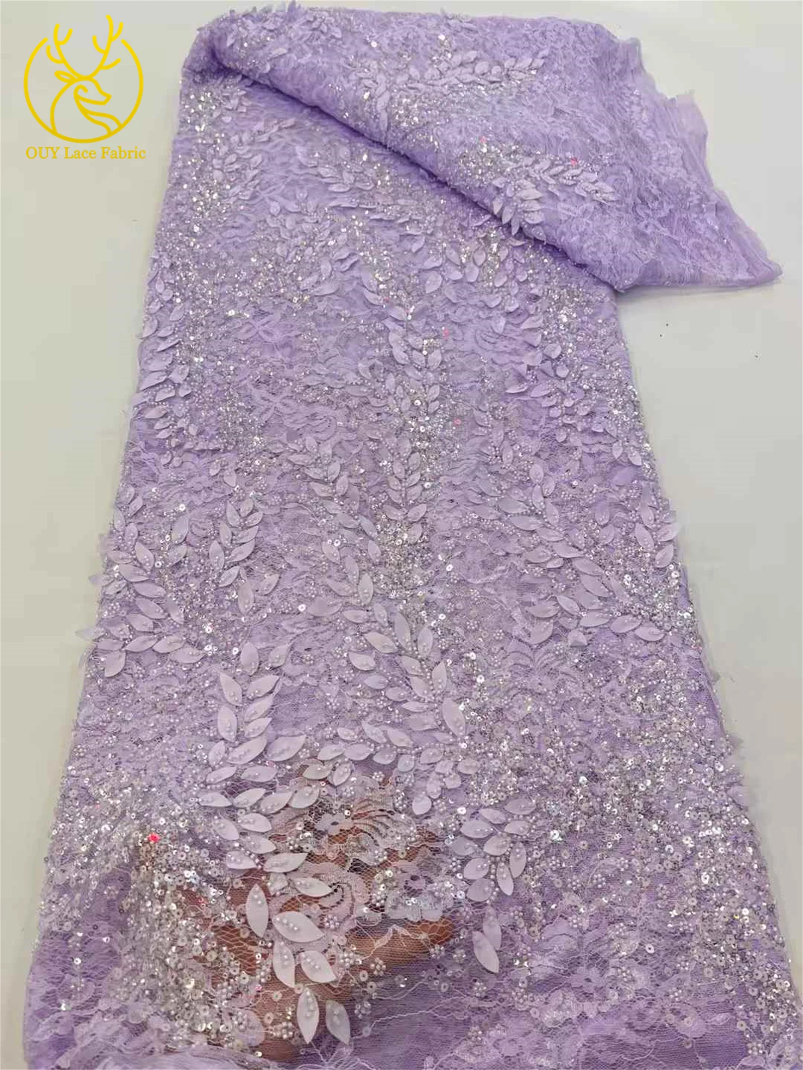 Французская сетчатая кружевная ткань с блестками, Лидер продаж 2024, африканская 3D кружевная ткань, нигерийская фатиновая вышивка для жениха, вечерние платья, женское шитье