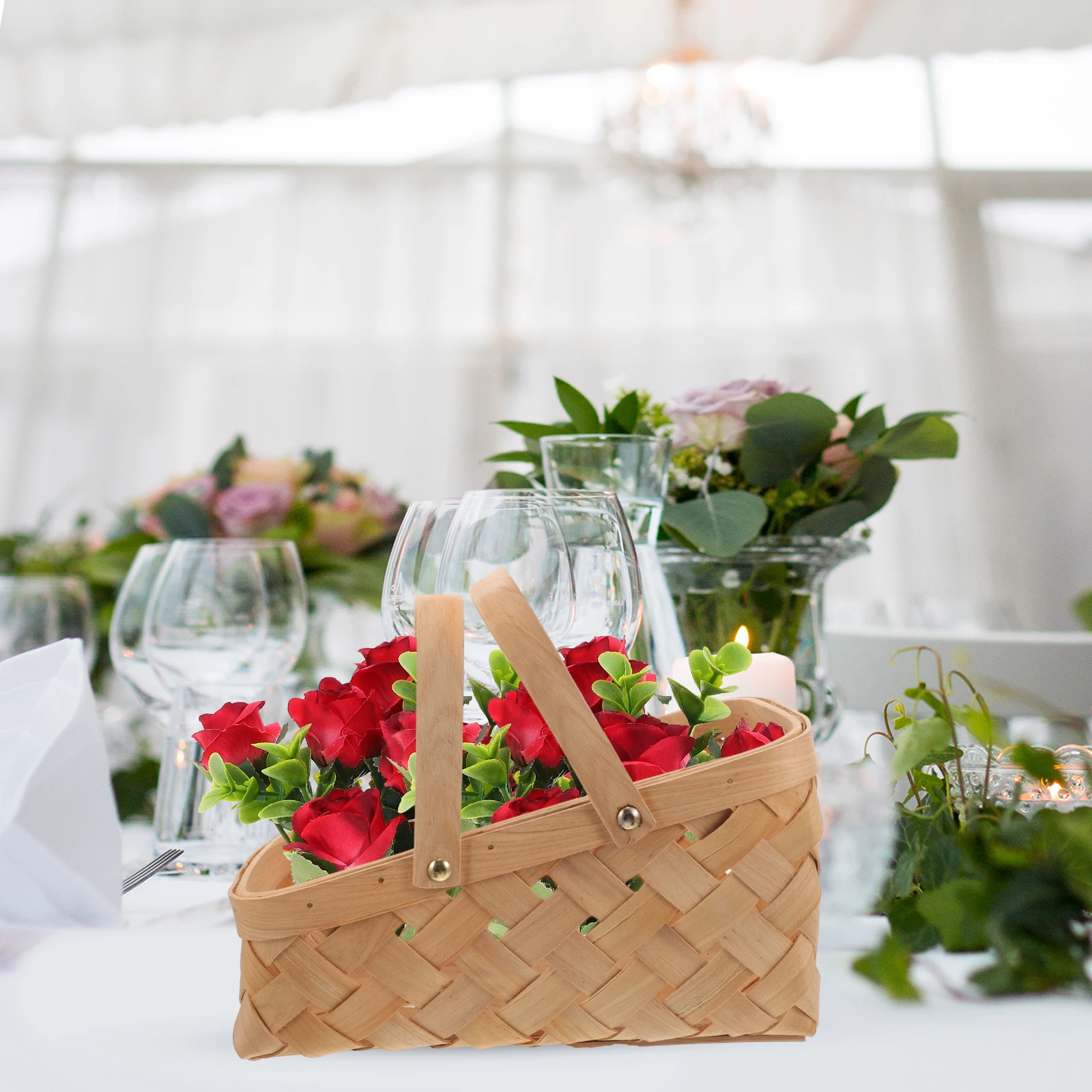 

Hand Basket Storage Small Baskets With Handles Fruit Woven Basket Decorative Handle Woven Baskets Home