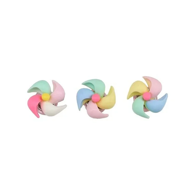 6Pcs Car Interior Decorations Rotating Small Windmill Creative Ornaments For Center Console Dashboard Decor