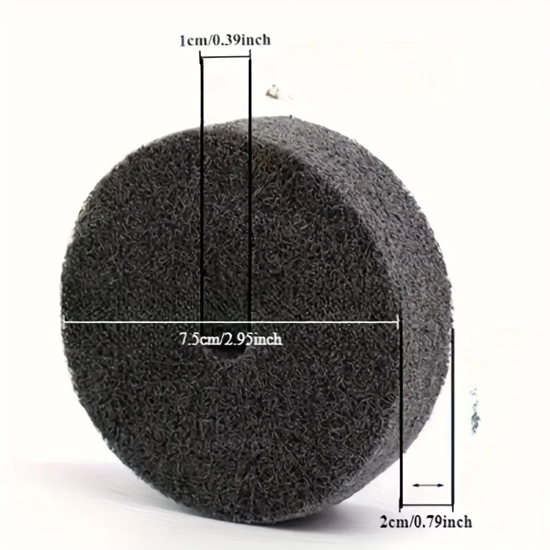 7 قطع من عجلات التلميع، عجلة تلميع الألياف مقاس 3 بوصات متينة ومتعددة الاستخدامات، مناسبة لمطاحن المقاعد وآلات التلميع