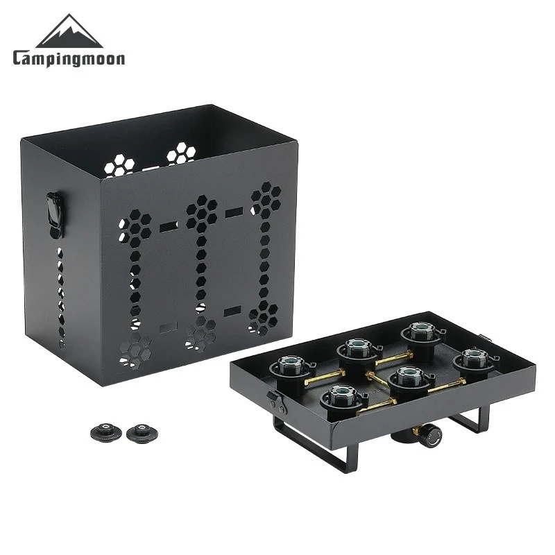 CAMPINGMOON BKZ63 Six Supply Two Fuel Storage Camping Stove Cooking RV Heating Long Range Supply Storage