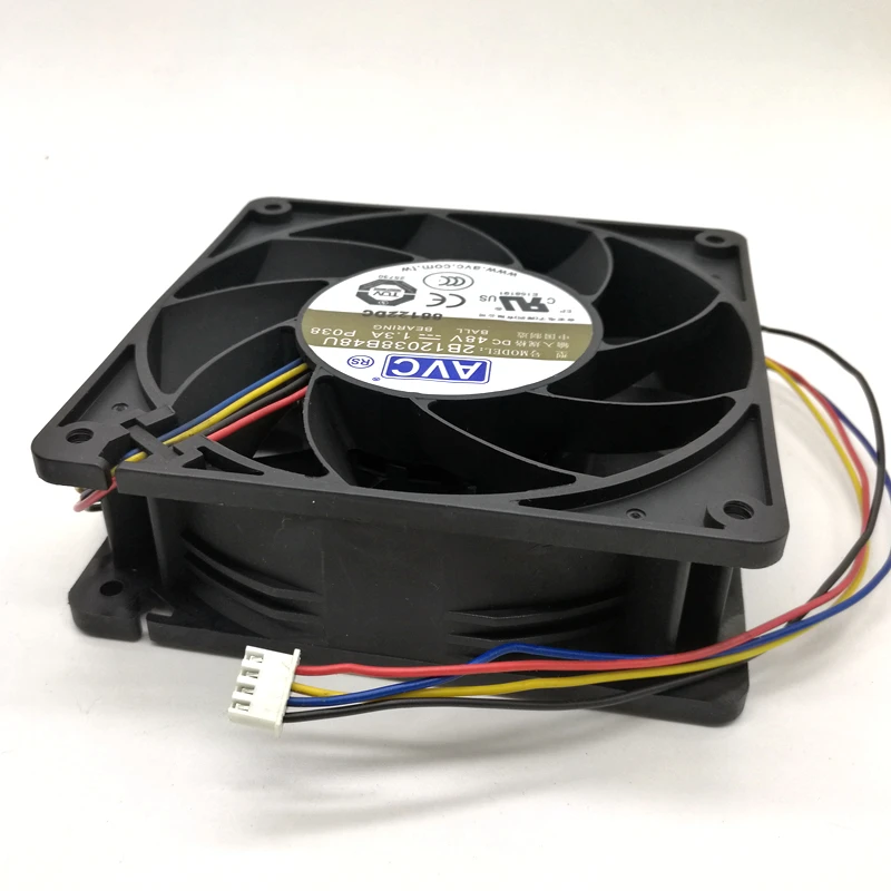 120ミリメートル48v冷却ファン12センチメートルavc 2B12038B48U DC48v 1.30a 120 × 120 × 38ミリメートル12センチメートル4ラインインバータ冷却ファン