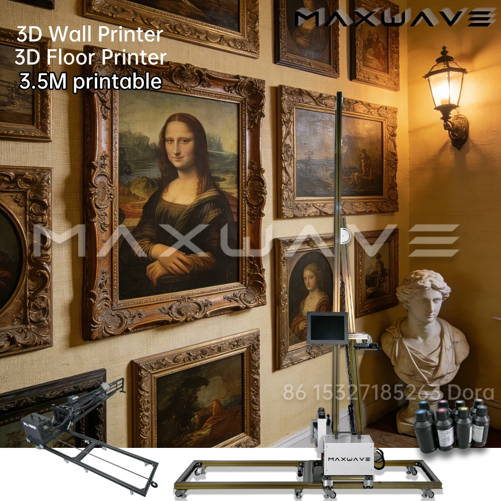 2026 UV Ink 3D Wall/Floor Printer: 3.5m Direct Portable Printer for Indoor & Outdoor Maxwave factory