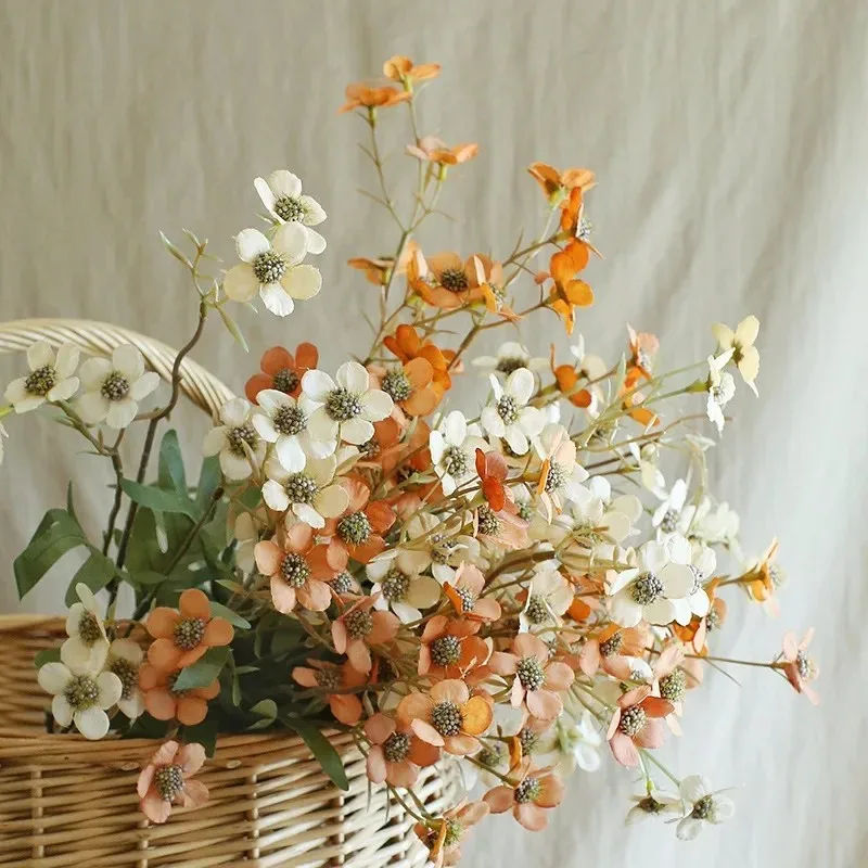 Instagram Retro Blumen-Kunstset Ländliche Kleine Künstliche Blumendekoration für Wohnzimmer Esstisch