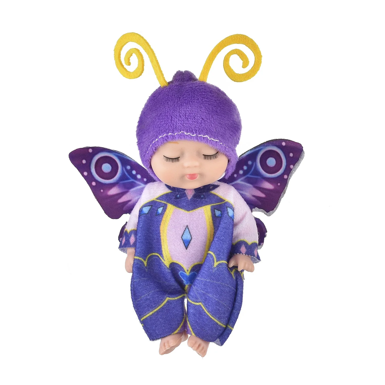 Simulation Sleep Reborn Doll Toys Cute Mini Animal Flowers Butterfly Costume Reborn Doll Joints Movable Girl Play House Toys