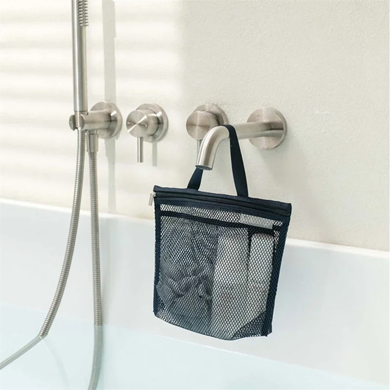 Mesh Make-Up Toilettenartikel Lagerung Taschen Handtaschen Tragbare Reise Waschen Körper Dusche Werkzeuge Organizer Hängen Kosmetische Organizer Tasche