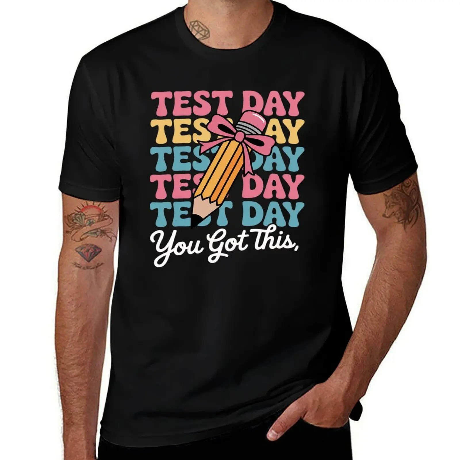 Cute Coquette Bow Test Day You Got This Teacher Testing Day T-Shirt luxury designer aesthetic clothes funny t shirts for men