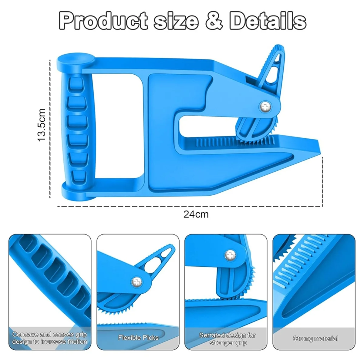 

AM38M 2pcs Mat Mover Tool - Mat Grippers - Heavy Duty Stall Mat Handlers for Horse Mat, Gym Mat, Trailer Mat & Rubber Mats