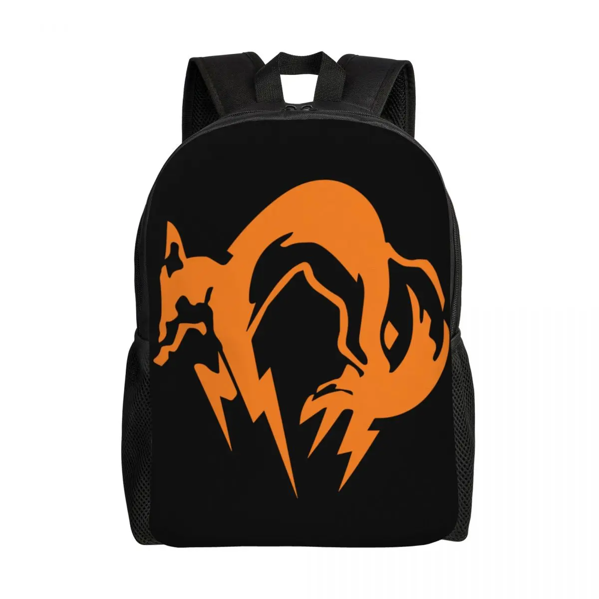 Metal Gear Solid Fox Logo Travel Backpack Men Women School Laptop Bookbag Video Game College Student Daypack Bags