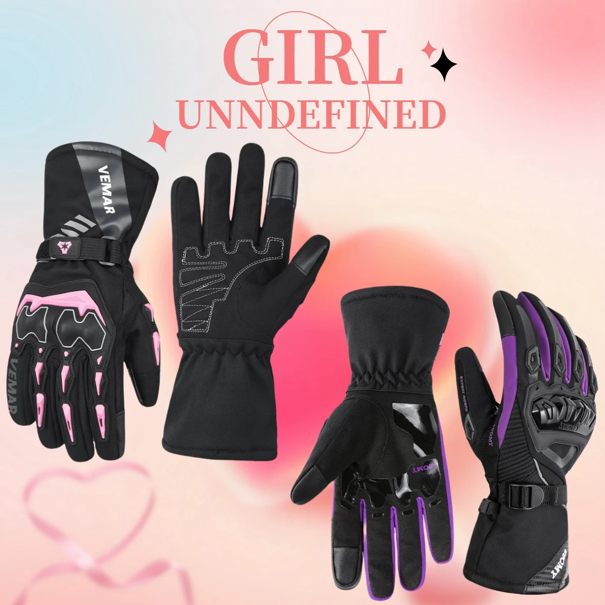 

All-Weather Winter Work Gloves for Women - Waterproof Windproof Thermal Protection for Motorcycling & Cycling Gloves