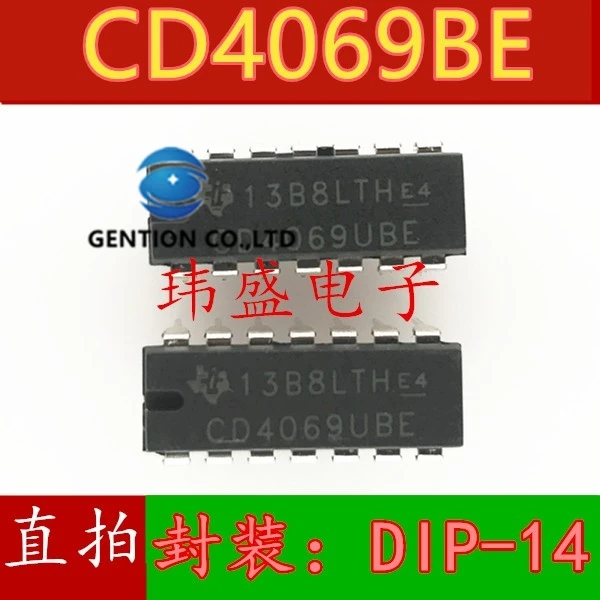 20PCS CD4069BE CD4069 DIP14 inverter circuit in stock 100% new and original