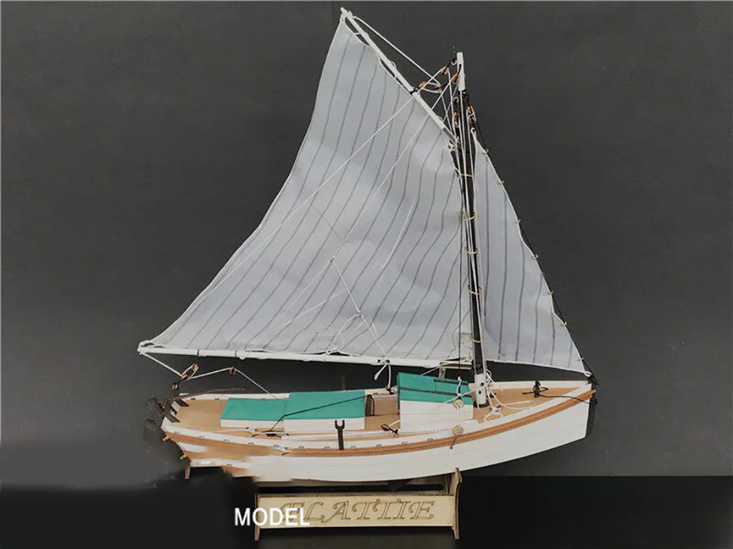 

1/35 Ship Model Building Kit Scale Ancient Fishing Boat Model kits DIY