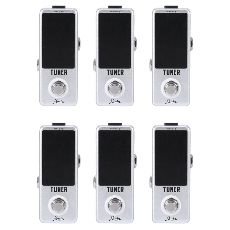 

New 6X High Precision Guitar Chromatic Tuner Pedal Ture Bypass