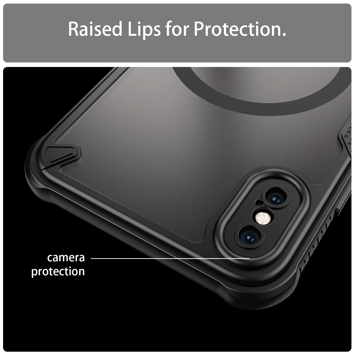 Magnetische, luxuriöse, matte, durchscheinende, stoßfeste Handyhülle für iPhone XsMax X XS XR für kabelloses Magsafe-Ladecover – Detail 8