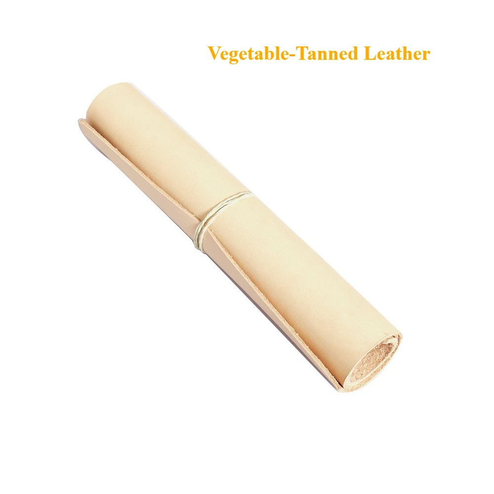 A-Grade Full Grain Vegetable Tanned Leather Natural Tree Bark Hide Firm Fiber Rich Oil for DIY Leather Craft Edge Finishing
