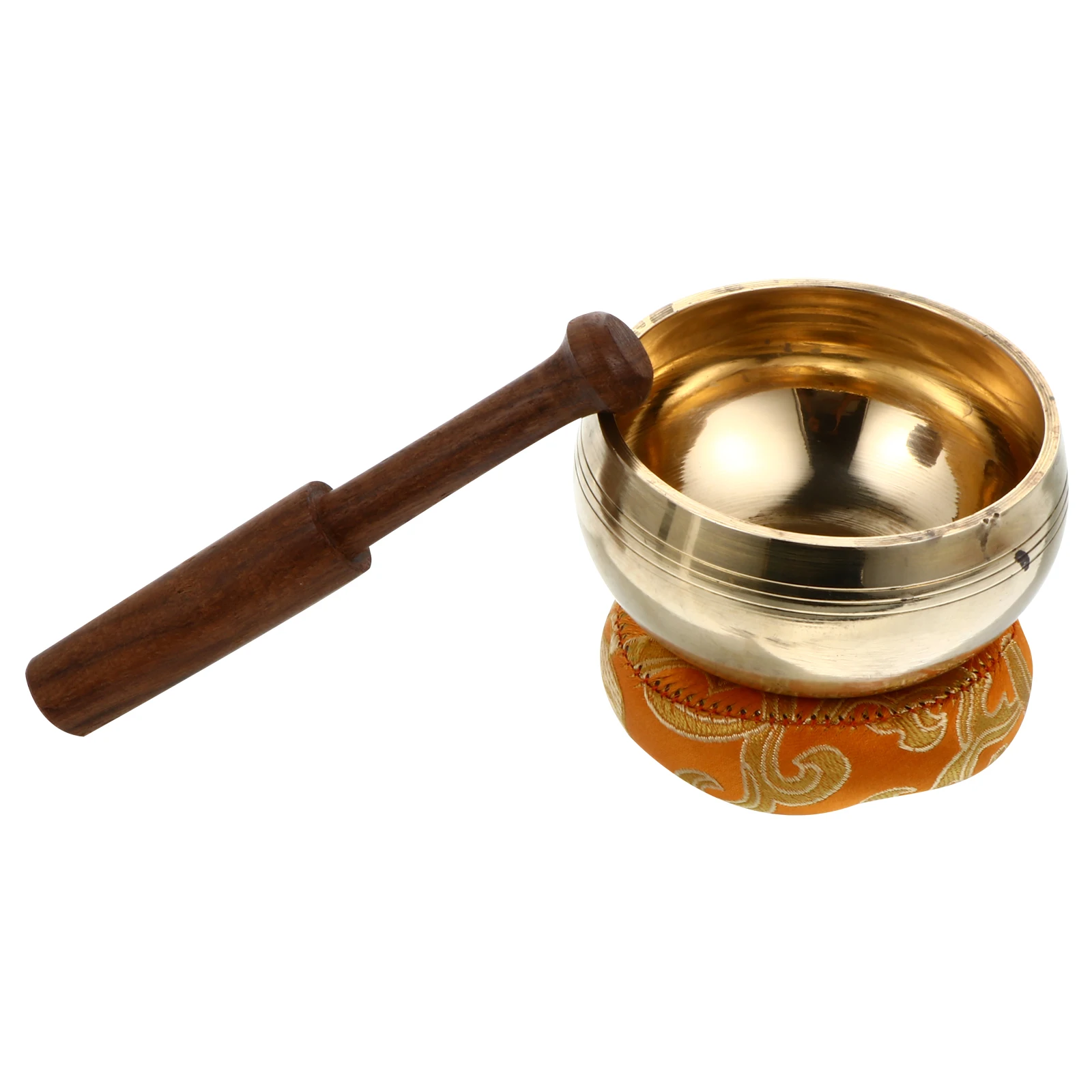 

Meditation Singing H made Copper Wood Tibetan Style Meditation Bowl Portable Yoga Bowl Relaxation Mind