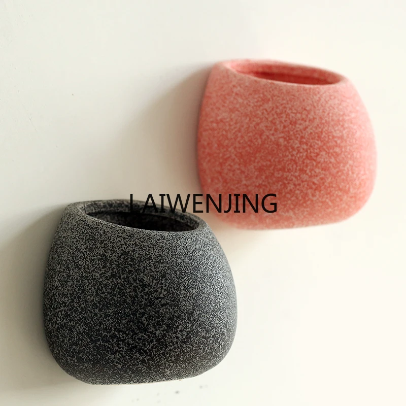 

MJY wall-mounted home decoration personalized breathable small flower pot succulent ceramic flower pot