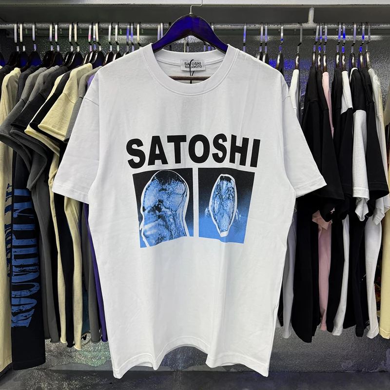 2026 Satoshi Nakamoto Short Sleeve Tee Summer Print All-match Casual High Quality Tops Tshirts