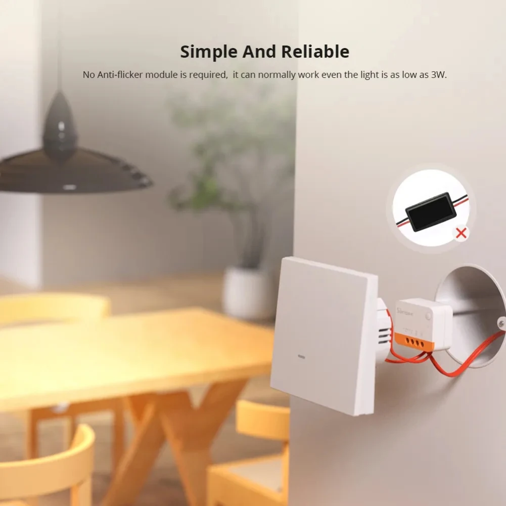 Sonoff zbminil2 zigbee switch, sem necessidade neutra, interruptor de controle bidirecional, funciona com alexa, google home assistant smartthings ewelink