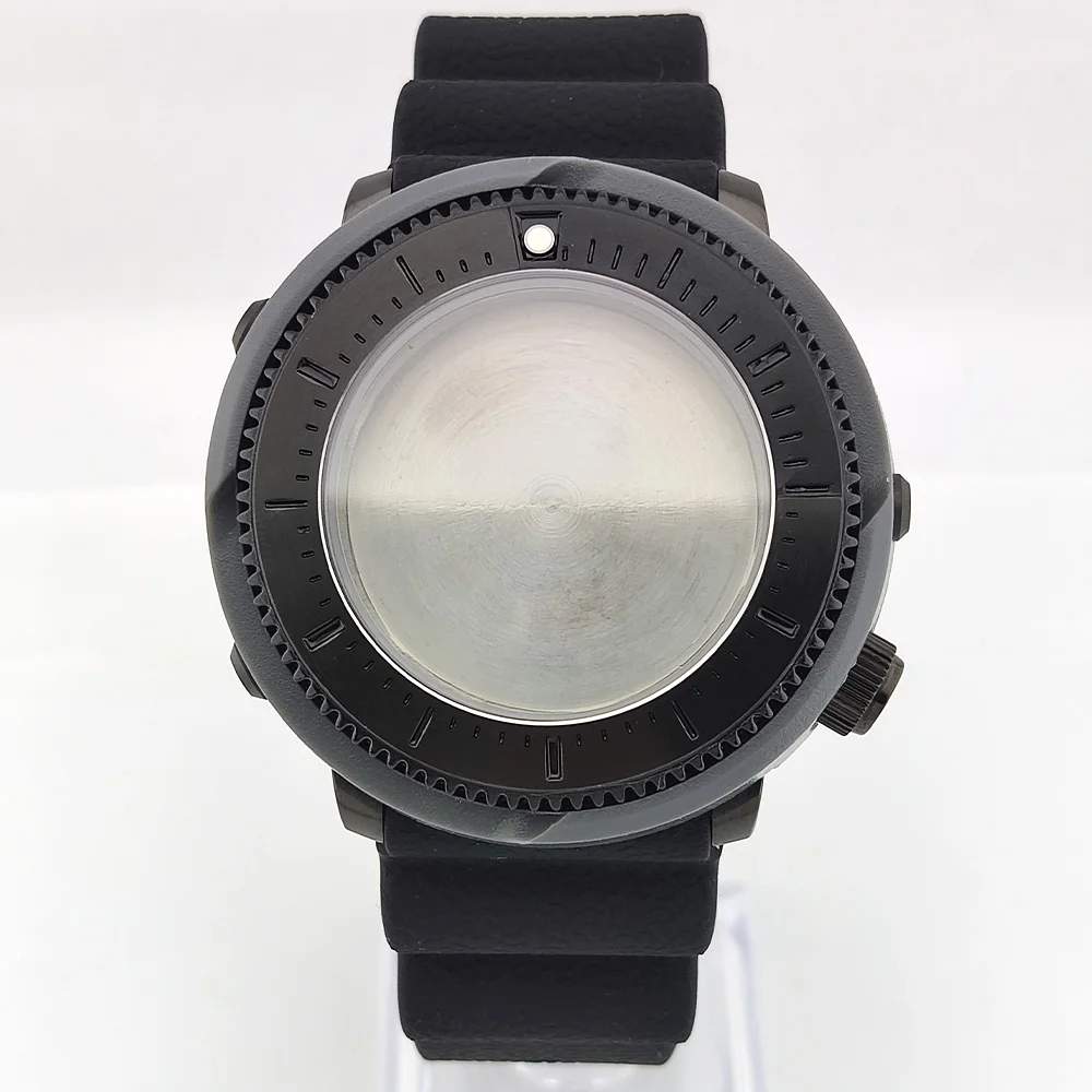 45mm Case NH35 Case Stainless Steel Sapphire Glass Waterproof  Case NH36 Case Men Watch Bezel Parts Case For NH35/NH36 Movement