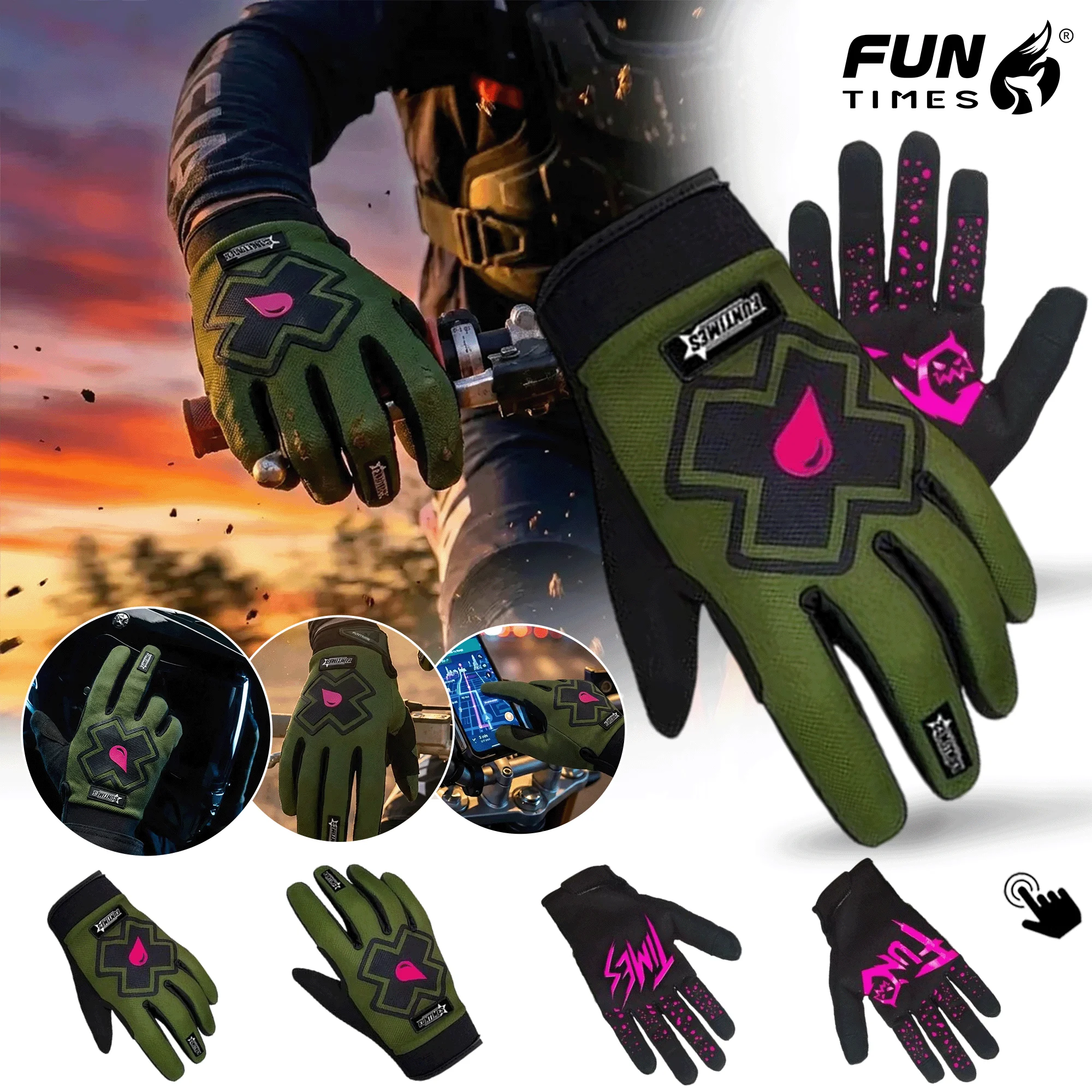 Gants de vélo à doigts entiers - Touch Screen Gloves avis et prix