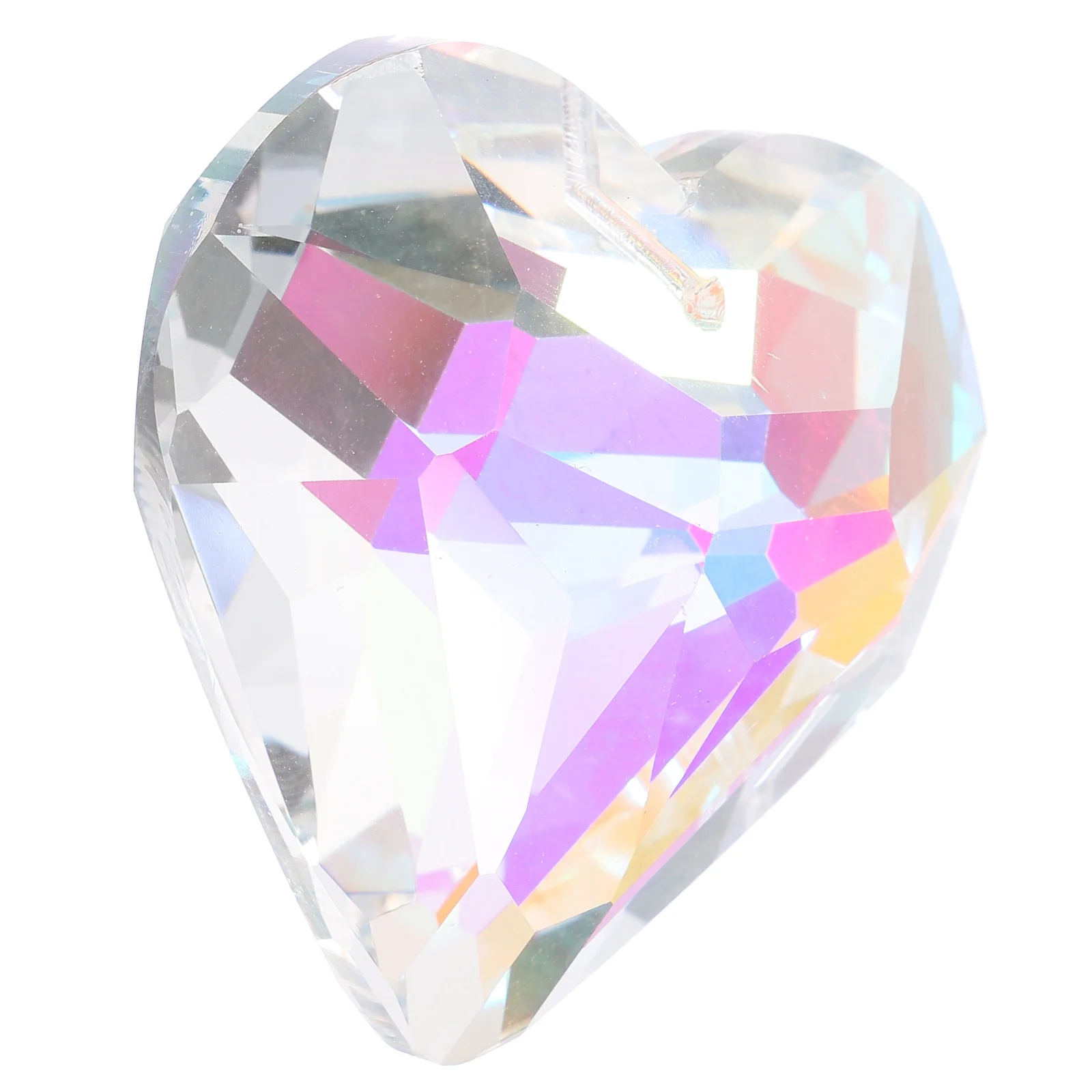 

Lightweight Decoration Heart-shaped Sun Catcher Hanging Ornament Festive Colorful Design Prism Home Window Pendant for Delicate