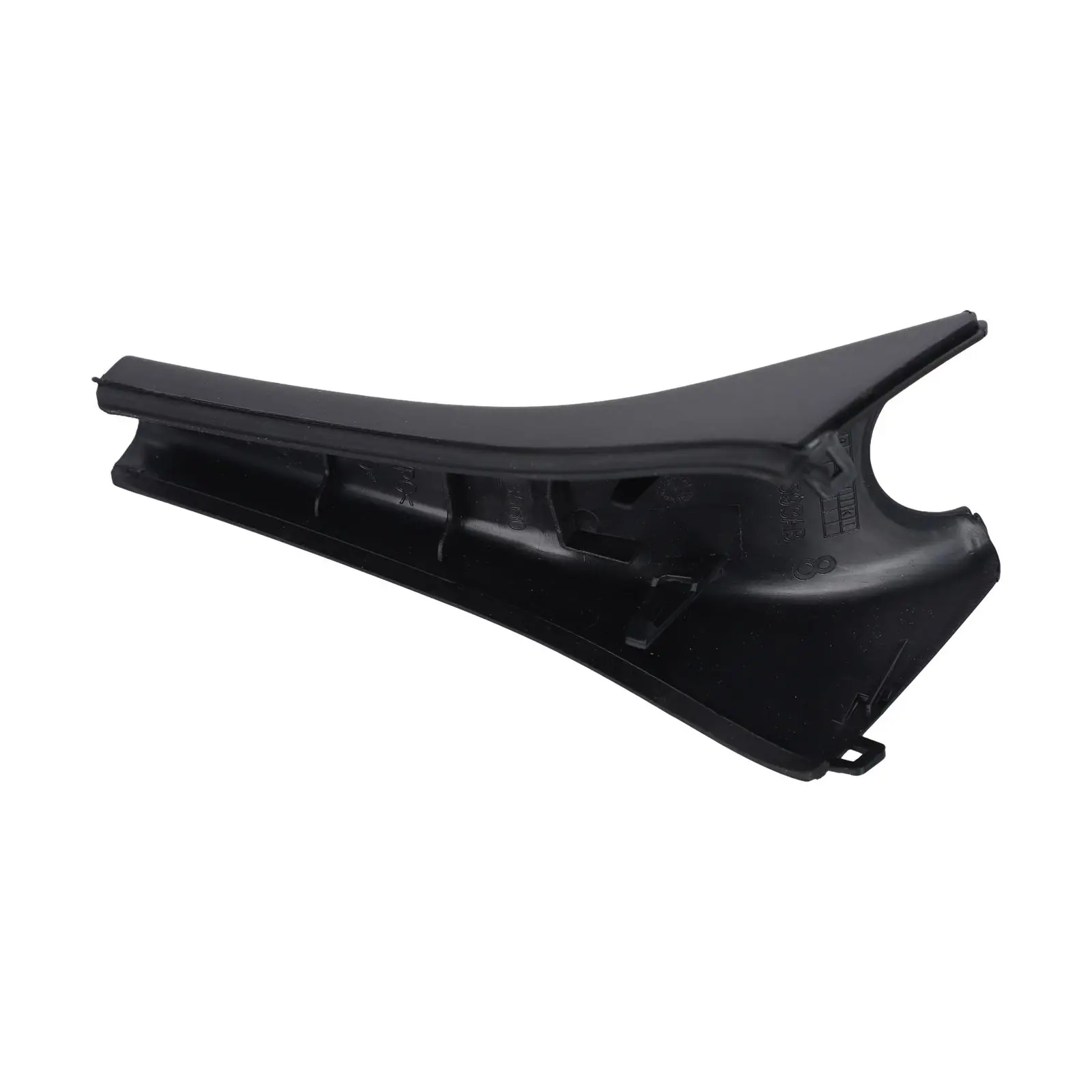 Car Interior Accessory Interior Mirror Cover Black Mirror Trim ABS Material Anti-corrosion High Universality Non-deformation