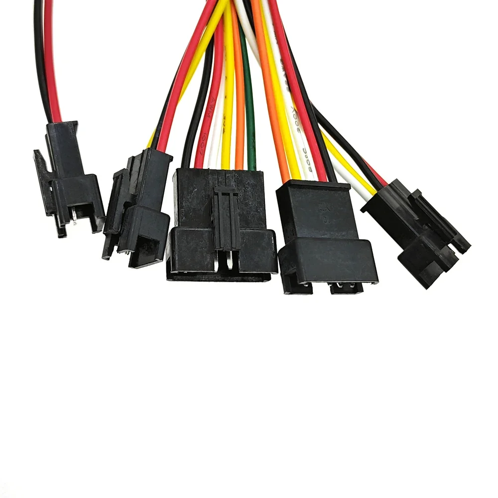 5Pcs SM 2.54mm Spacing Male & Female Plug-in Extension Line 2-6Pin SM2.54 Air Docking Connection Electronic Wire