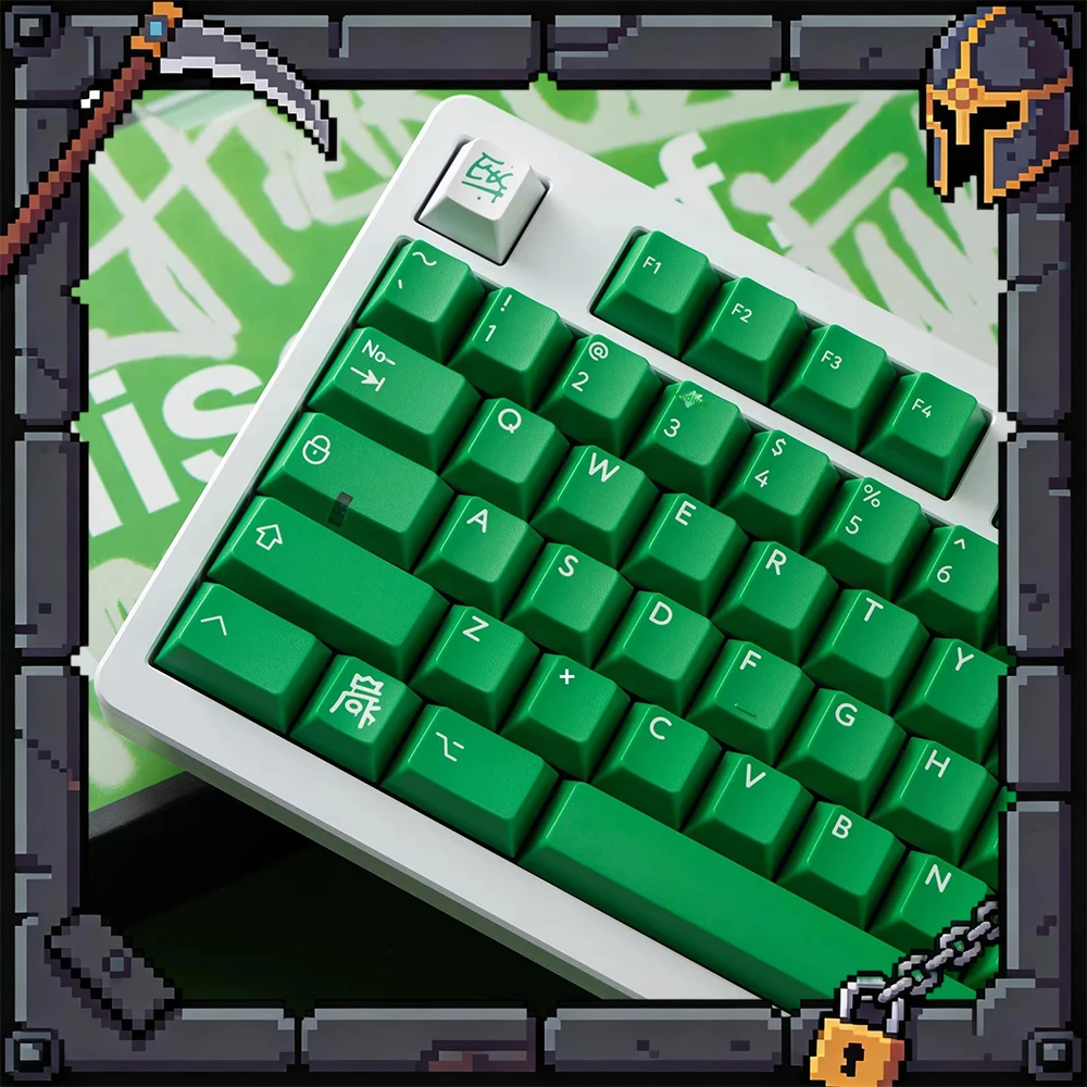 PBTfans Mischief PC Keycaps Customized Dichroism Vitality Keyboard Keycaps ABS Cherry Factory Height For PC Accessories Gifts