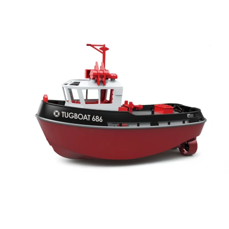 

Pankeda 686 Rc Boat 2.4G 1/72 Powerful Dual Motor Long Range Wireless Electric Remote Control Tugboat Model Toys for Boys Gift