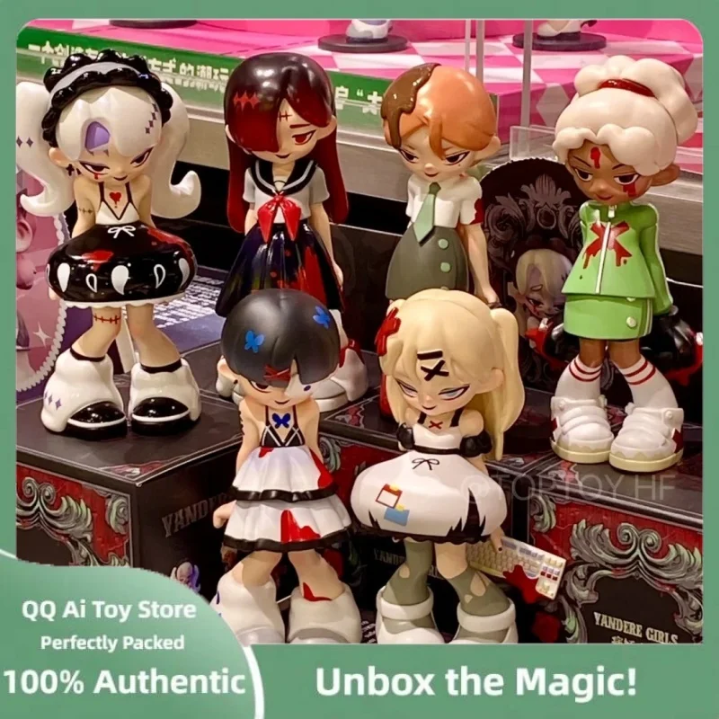 

Genuine Yandere Girl College Series Ornament Surprise Gift Dark Girl Action Figure Cartoon Model Mystery Hang Card Surprise Gift