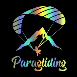 Car Stickers Paraglider Paragliding Motorcycle Decorative Accessories Creative Waterproof and sunscreen Vinyl Decal,15CM*10CM