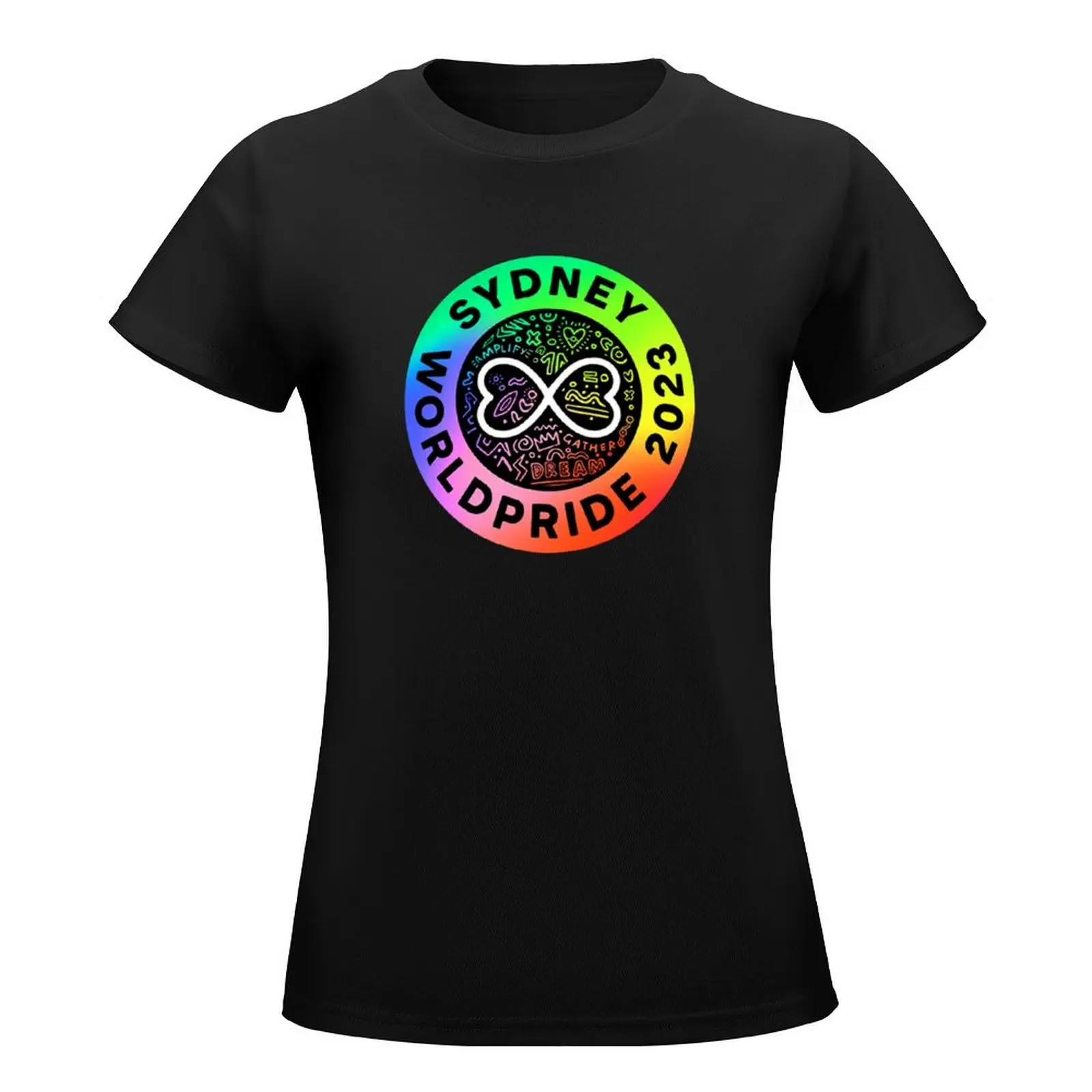 Worldpride Sydney 2023 Black T-Shirt Short sleeve tee anime shirts graphic tees tees Summer Women's clothing