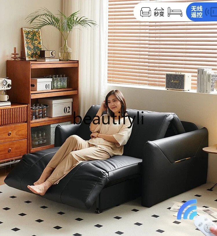 C80 Smart Electric Study Sofa Bed Multi-Functional Foldable Dual-Use New Single Double Small Apartment Living Room