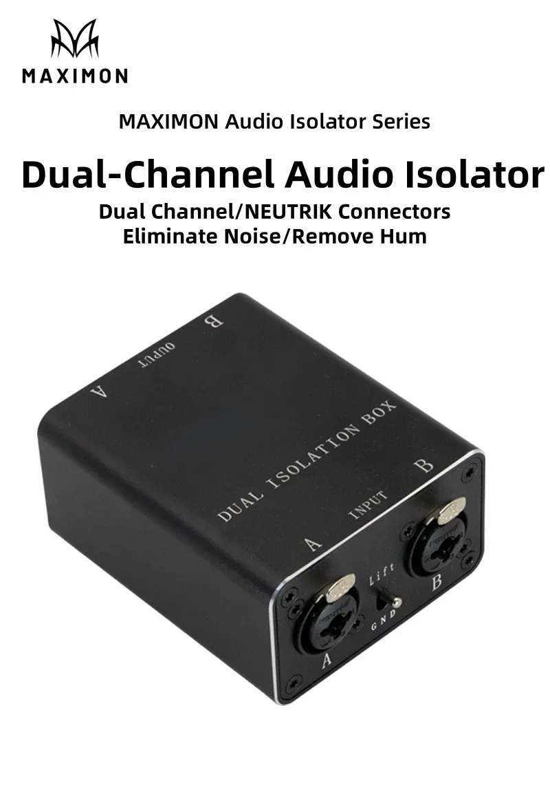 Professional Audio & Video Connectors Cannon Audio Isolator for Eliminating Acoustic Noise and Current Noise Removal