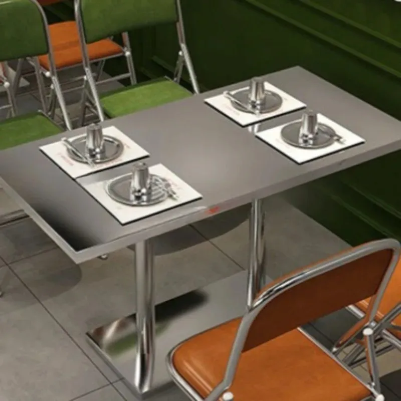 

Журнальный столик для ресторана, складной высокий обеденный стул из нержавеющей стали, барбекю, ресторан, мебель для кафе Salontafel XY40KFZ