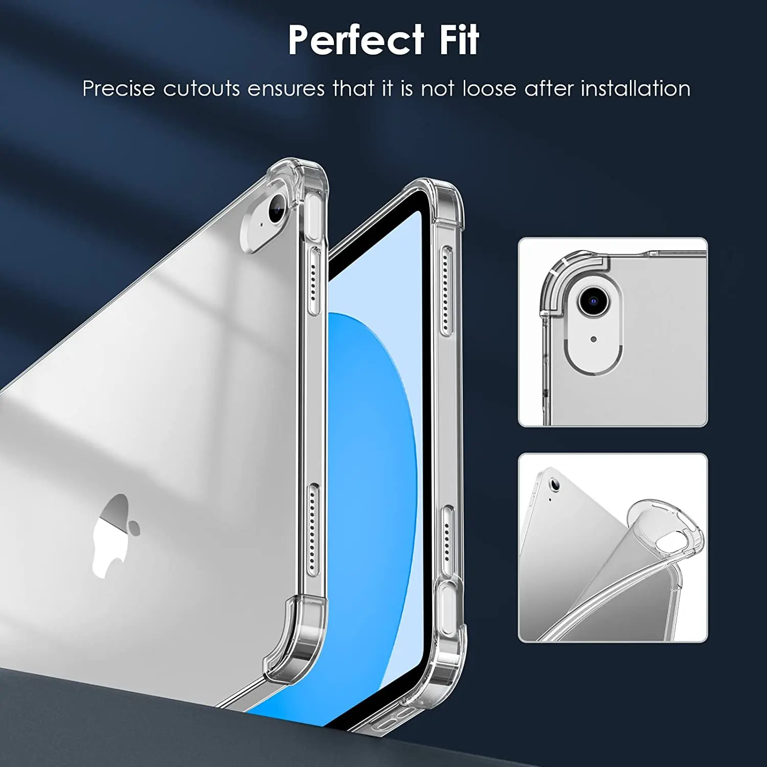 For iPad 10 Transparent Case for iPad Air 5 Soft Cover for iPad mini 6 Protective Slimshell for iPad Pro