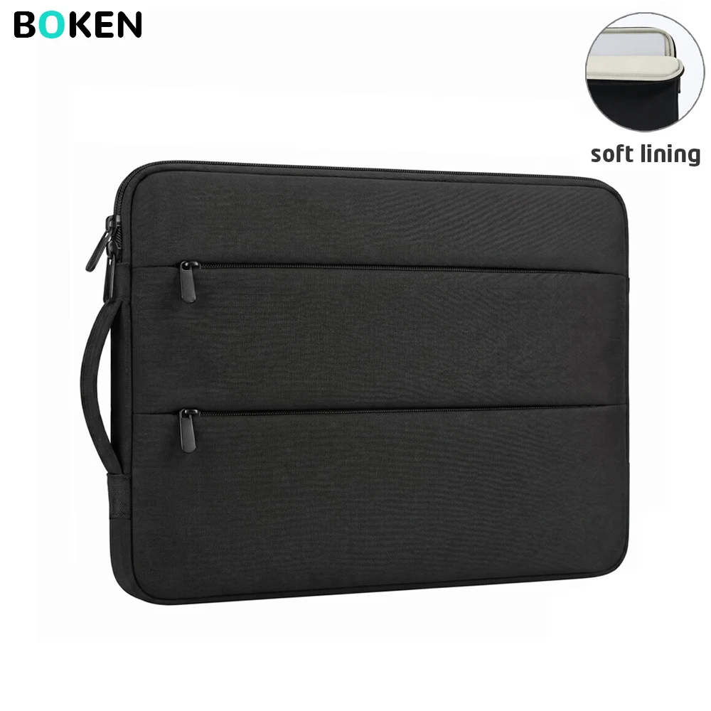 Funda para portátil de 16 pulgadas compatible con Dell, HP, Lenovo, Acer, Asus, funda impermeable delgada y portátil para computadora con asa