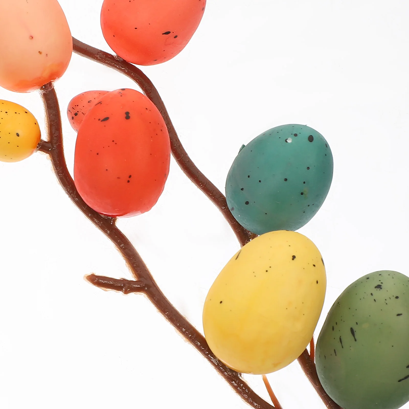

6 Pcs White Fake Eggs Resurrection Decorations Colorful Ornaments Decorator Painted Giant