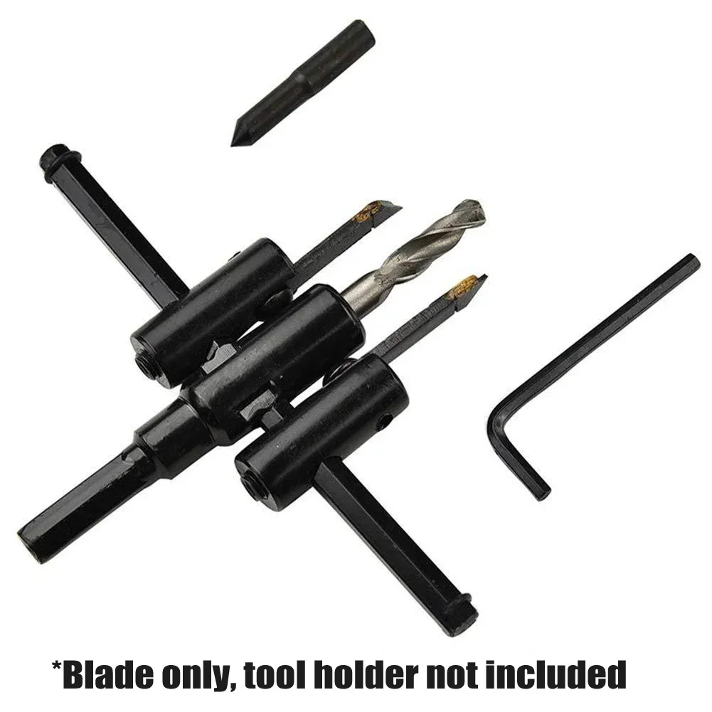 Adjustable Wood Circle Hole Cutter Drill Bit With 30mm And 40mm Sizes Silver Alloy Blade For Smooth Hole Cuttings