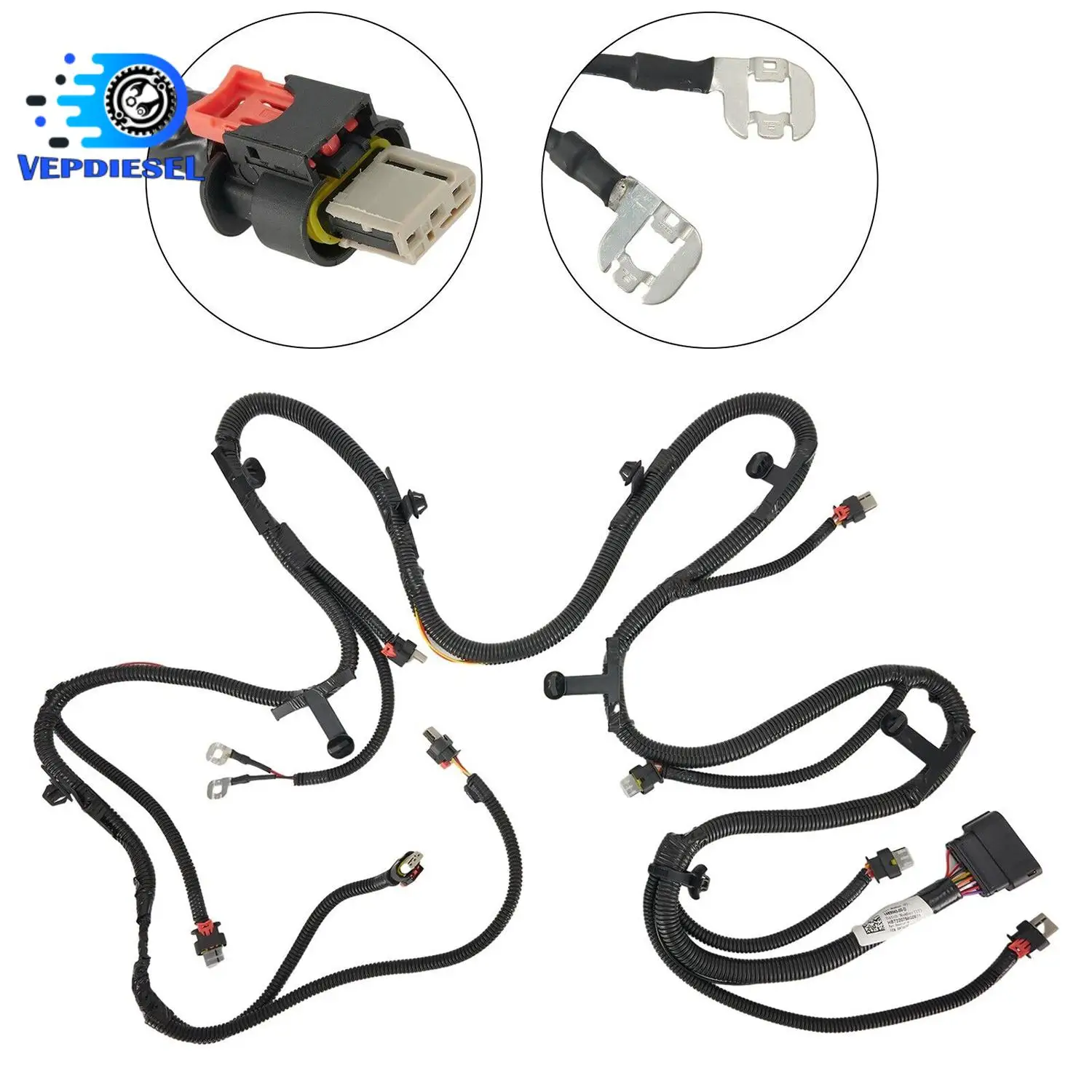 

1pc Front Bumper Wiring Harness For 21-22 Tesla Model Y1489045-00-C 148904500C 1489045 Car Replacement Accessories