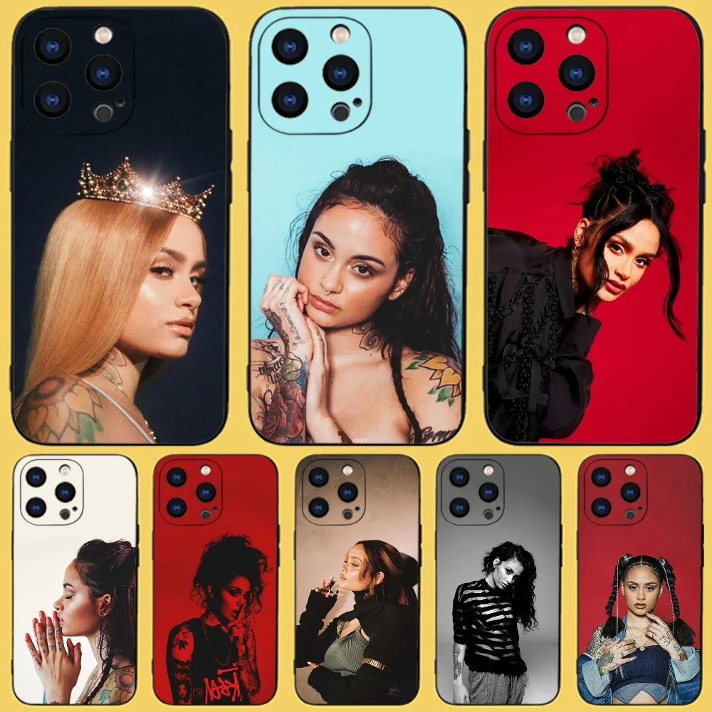 Kehlani parrish American singer Phone Case For iPhone 15,14,13,12,11 Plus,Pro,Max,XR,XS,X,7,8 Plus,SE,Mini Black Silicone Soft