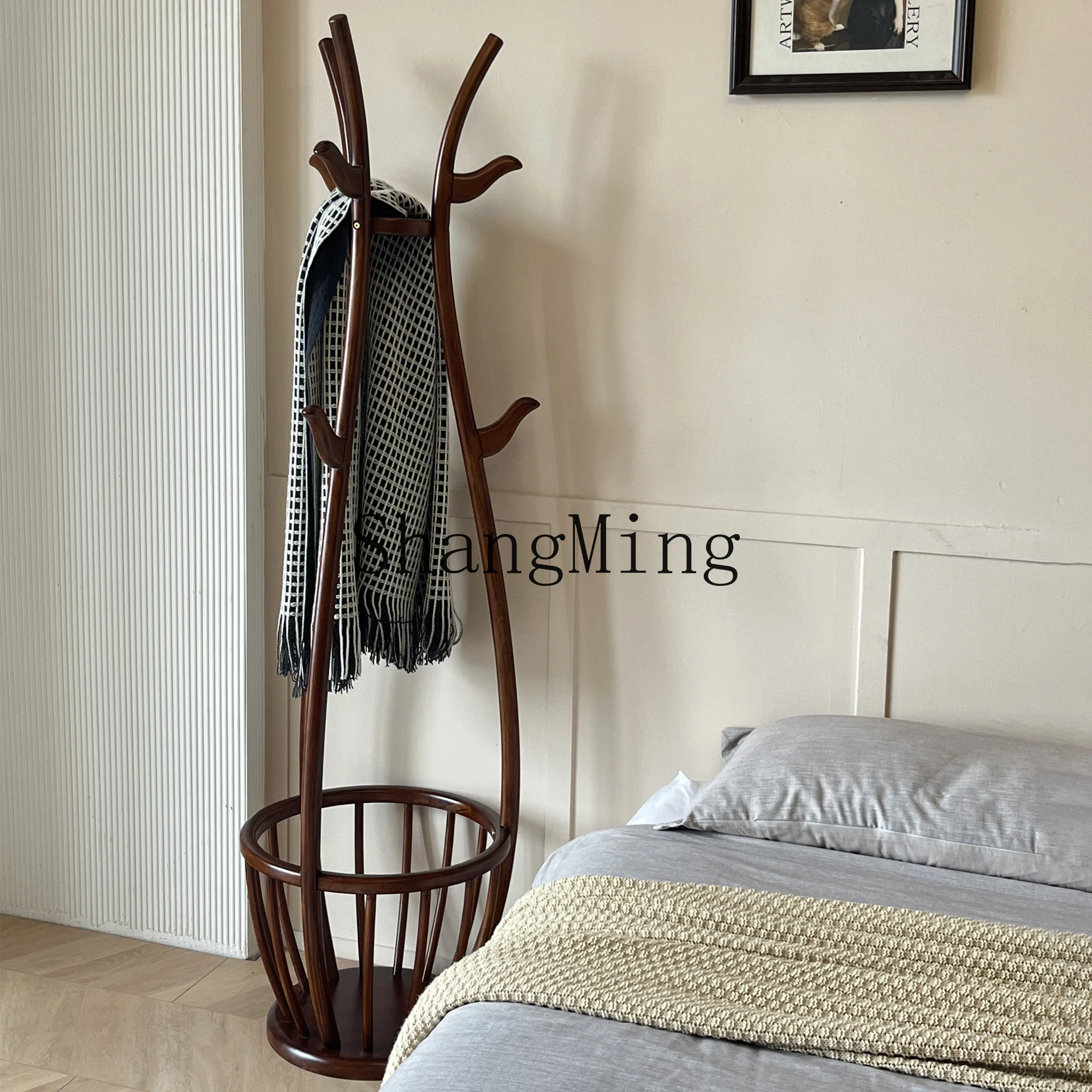 FG  advanced solid wood floor coating rack household living room bedroom Chinese simple multi-functional storage rack