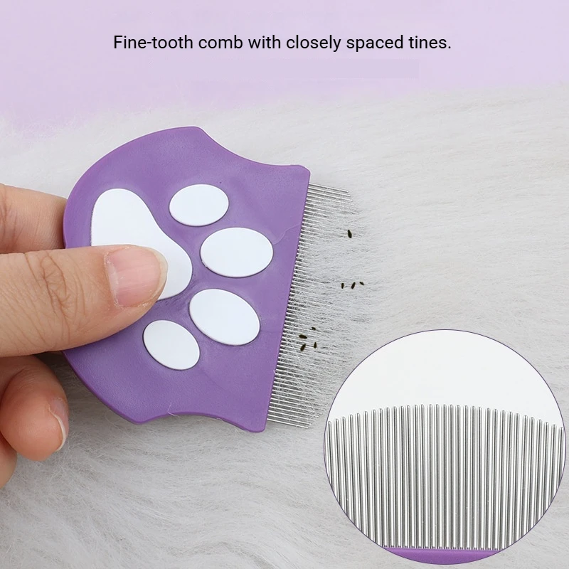 1 Piece Random Color Pet Comb, Mini Face Comb for Dogs, Facial Hair Removal Comb, Flea Comb for Cats, Pet Supplies, Essential Household Pet Brush