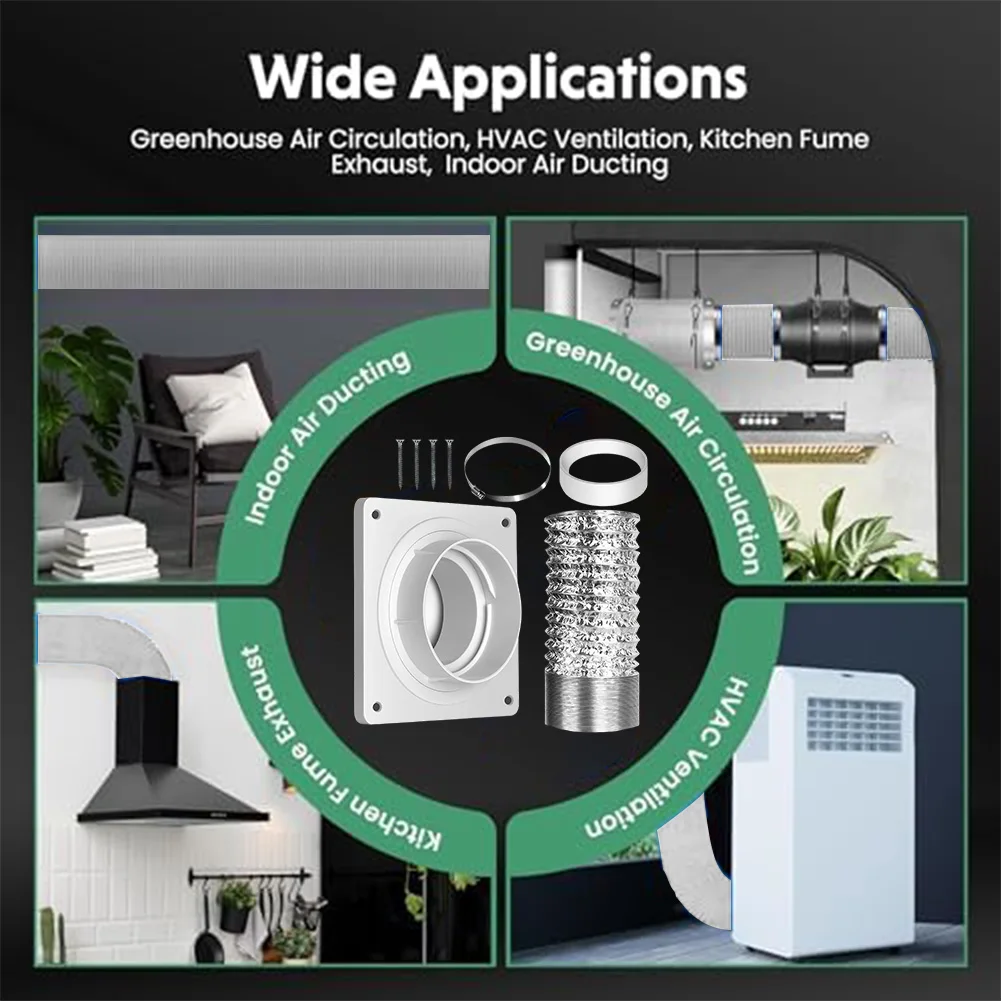 

Быстроразъемный комплект вентиляционных шлангов для сушилки, 8,2 фута, гибкий воздуховод, сушилка, аксессуары для выхлопных труб, телескопический соединитель для шланга