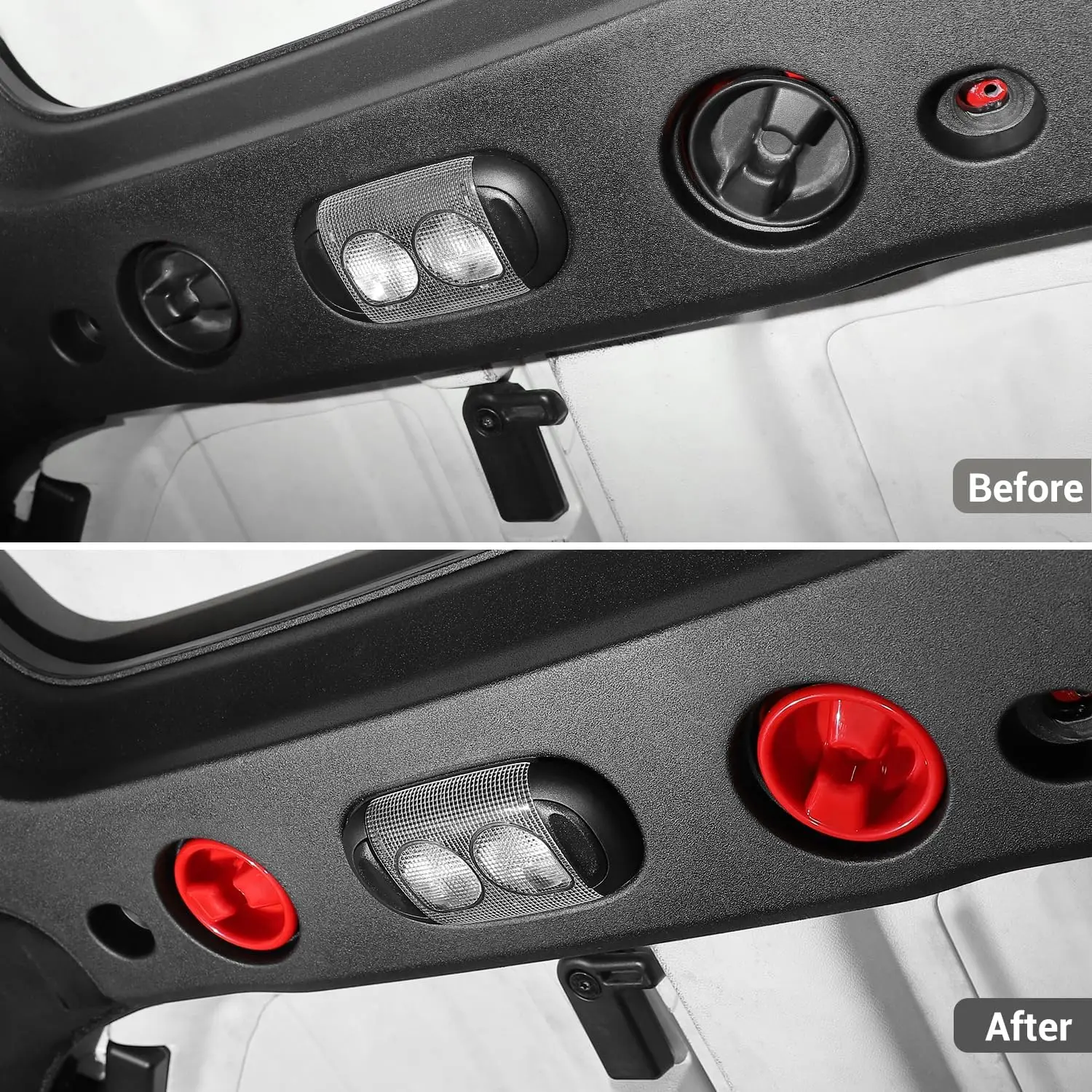 Hardtop Panel Mounting Screw Knob Cover Car Hard Top Dome Screw Cap Decoration For Jeep Wrangler JK JKU 2007-2017