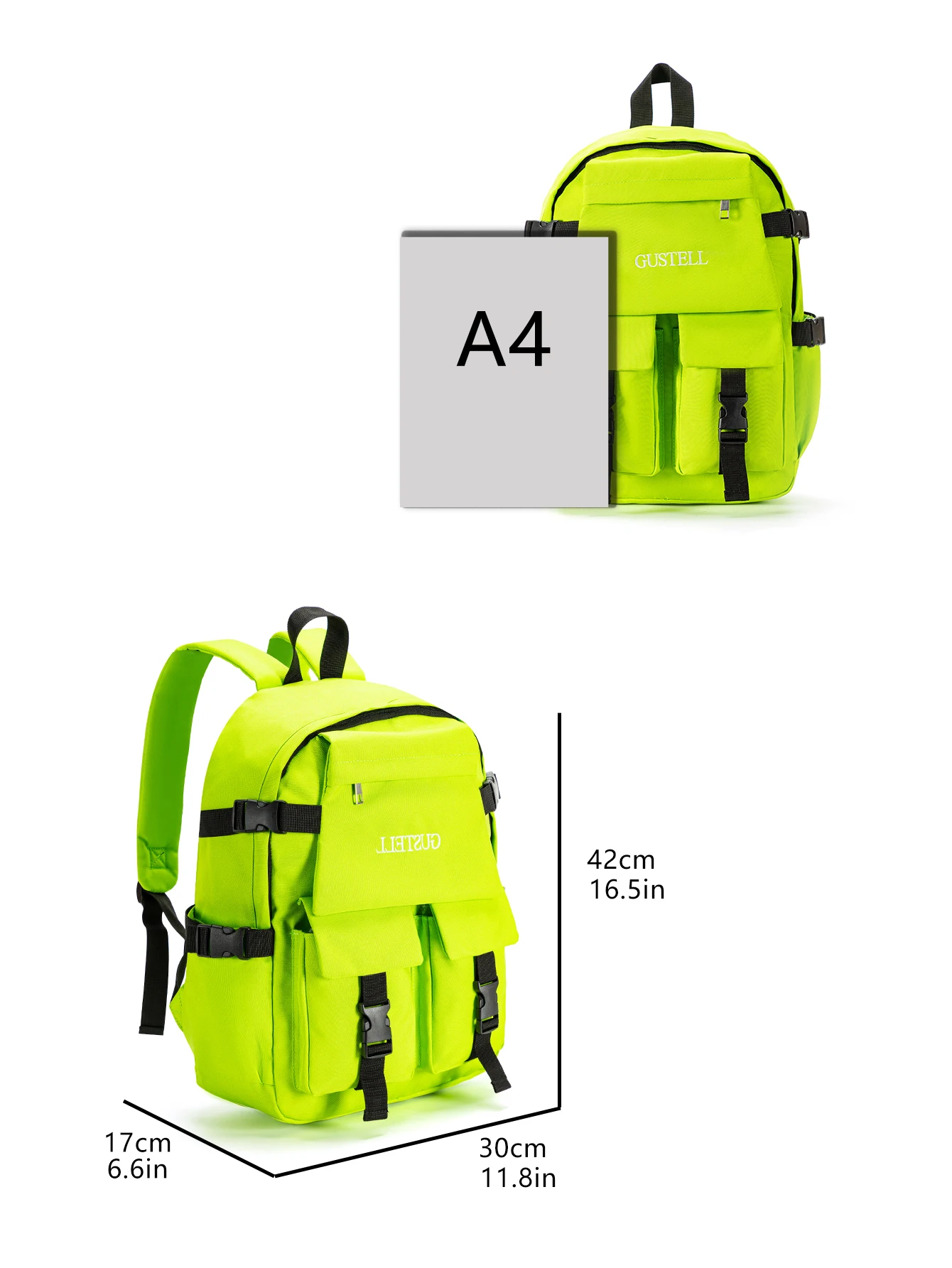 Leisure children's backbone bag large -capacity junior high school leisure outdoor travel Oxford cloth buckle bag