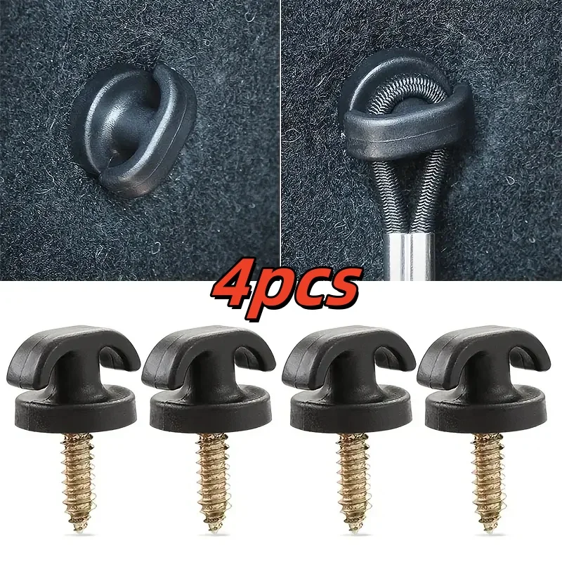 4PC/Set Car Flat Screw Hook Trunk Fasteners Hooks Seat Mesh Bag Easy To Install Practical Modified Screws Interior Accessories