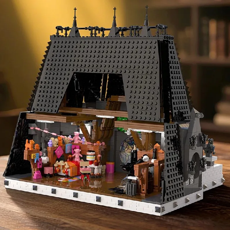 

2659PCS Movie Wednesday Dormitory House Building Set,City Architecture Modular Building Block Assembly Model Kit,Adults Gift