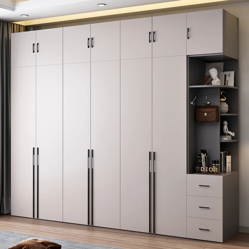 

White Space Saving Wardrobes Rack Storage Closets Modular Wardrobes Display Garment Armoire De Rangement Minimalism Furniture